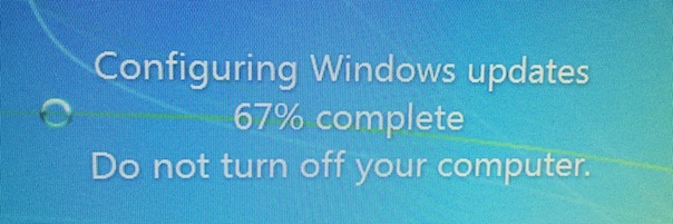 Waiting for Windows Updates